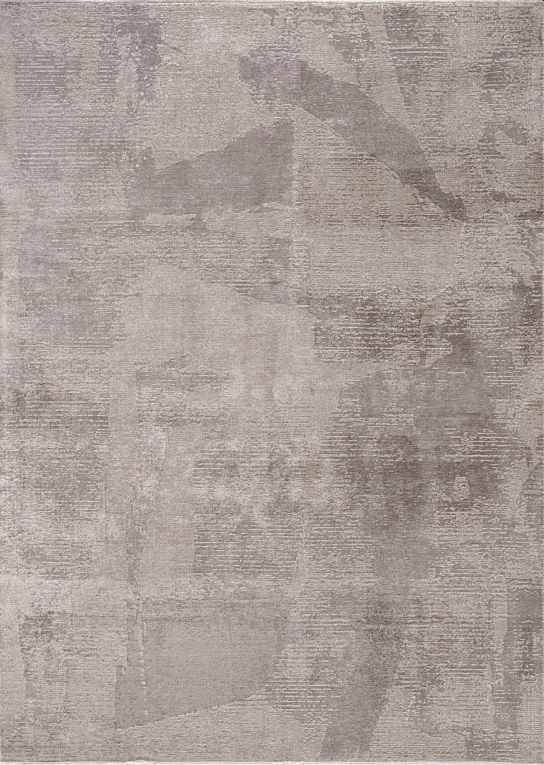 Mirva Beige / Grey – Edition Collection · handgeknüpfter Designerteppich von NEGRA Zürich