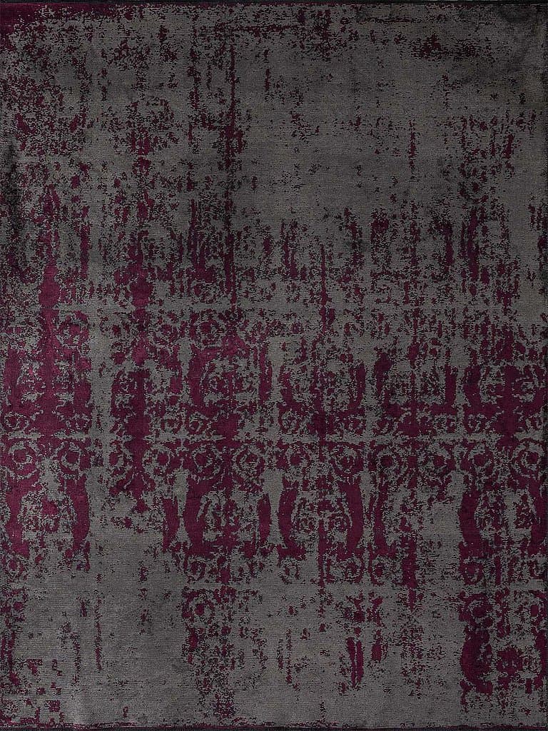 Novera Grey Purple – Edition Collection · handgeknüpfter Designerteppich von NEGRA Zürich
