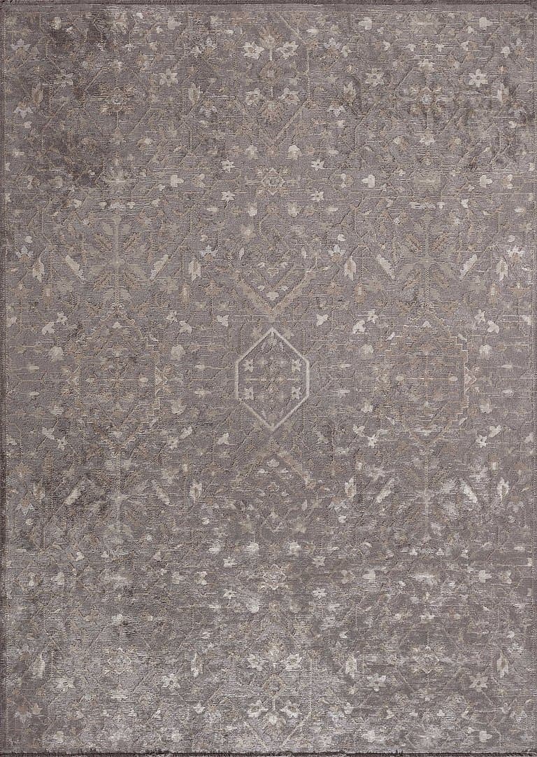 Solara Beige / Grey – Edition Collection · handgeknüpfter Designerteppich von NEGRA Zürich