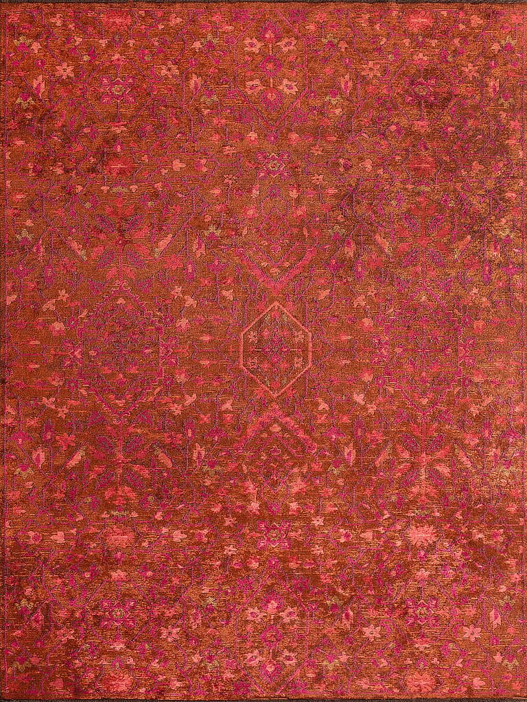 Solara Red – Edition Collection · handgeknüpfter Designerteppich von NEGRA Zürich