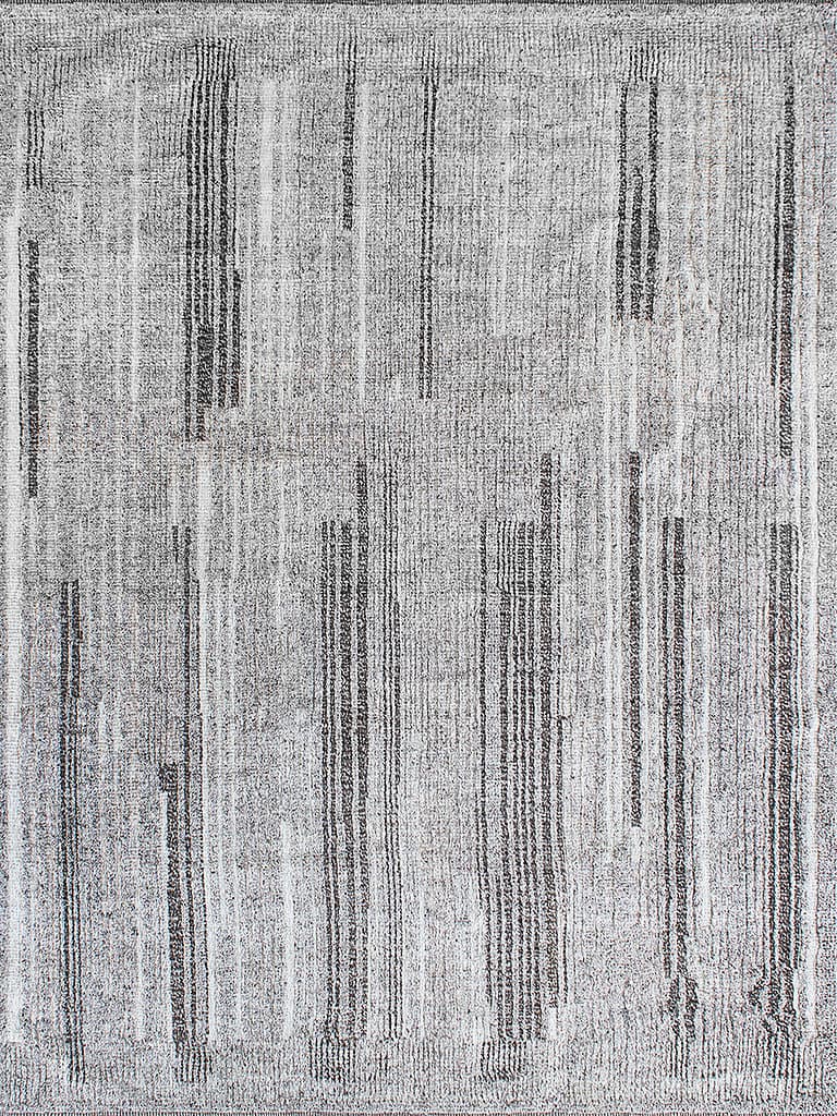 Stripes Taupe – Nomadic Collection · handgeknüpfter Designerteppich von NEGRA Zürich