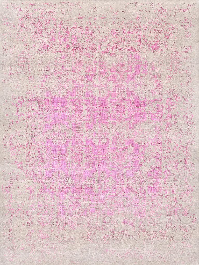 Lavar Pink – Skyview Collection · handgeknüpfter Designerteppich von NEGRA Zürich