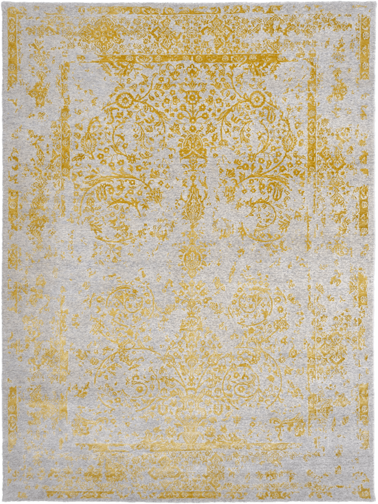Lilian Gold – Skyview Collection · handgeknüpfter Designerteppich von NEGRA Zürich
