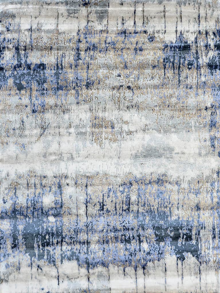 Noor Blue – Skyview Collection · handgeknüpfter Designerteppich von NEGRA Zürich