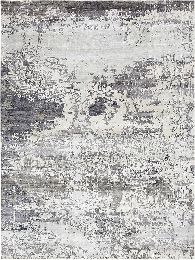Noor Grey – Skyview Collection · handgeknüpfter Designerteppich von NEGRA Zürich