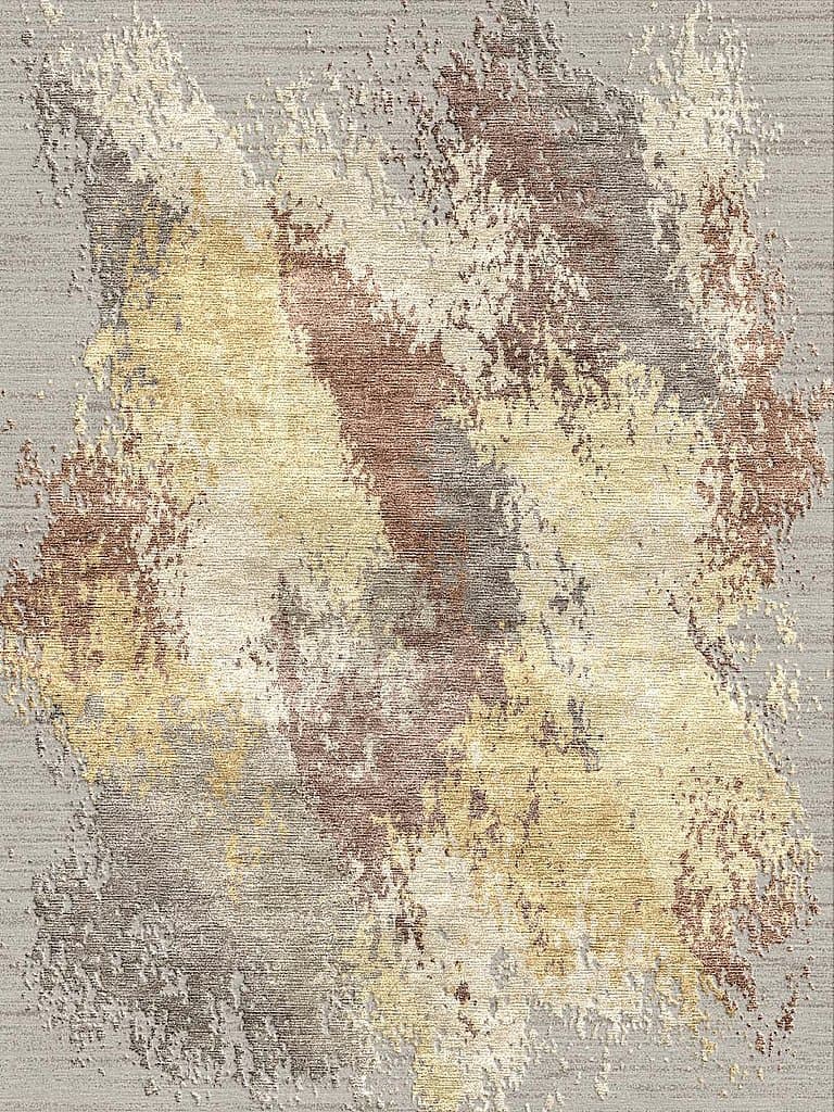 Ocean Current Gold – Skyview Collection · handgeknüpfter Designerteppich von NEGRA Zürich
