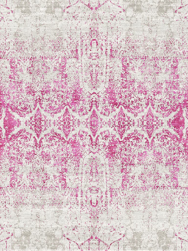 Sadaf Pink – Skyview Collection · handgeknüpfter Designerteppich von NEGRA Zürich