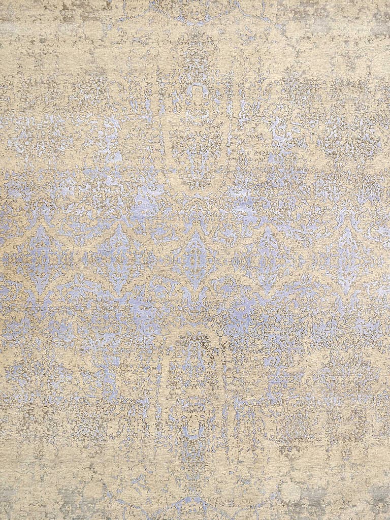 Sadaf Sky Blue – Skyview Collection · handgeknüpfter Designerteppich von NEGRA Zürich