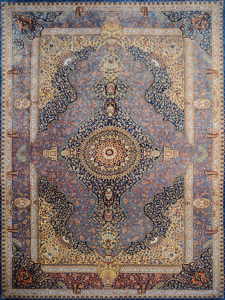 Ghom Seide 173755 – Traditional Collection · handgeknüpfter Designerteppich von NEGRA Zürich