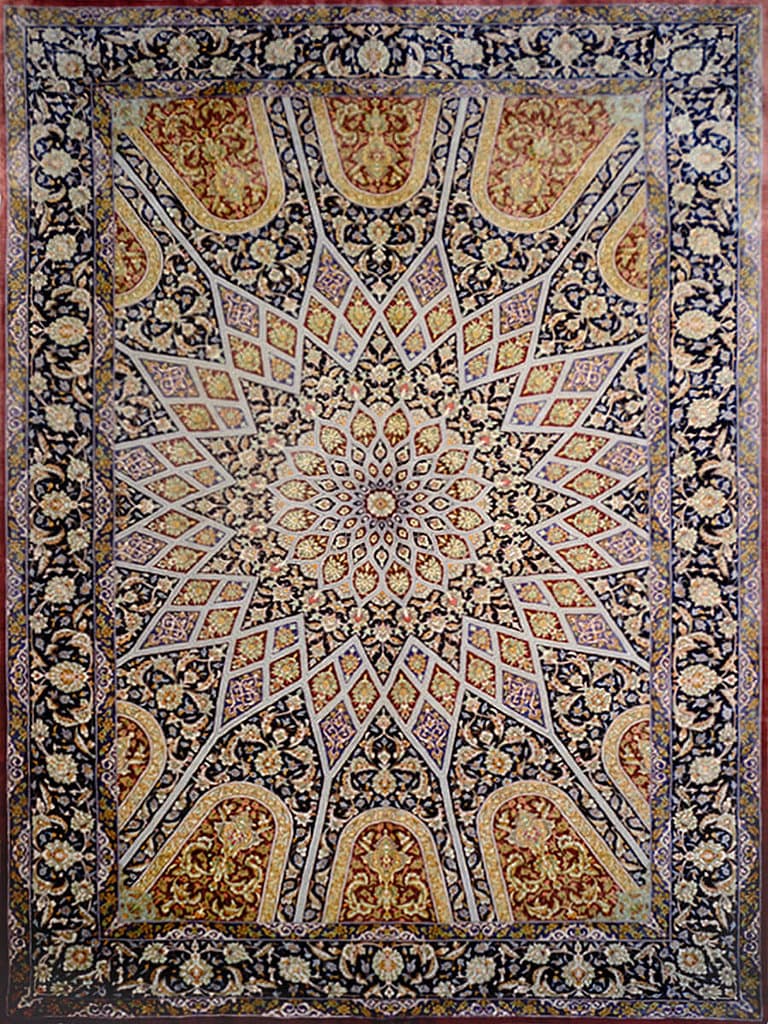 Ghom Seide 173758 – Traditional Collection · handgeknüpfter Designerteppich von NEGRA Zürich