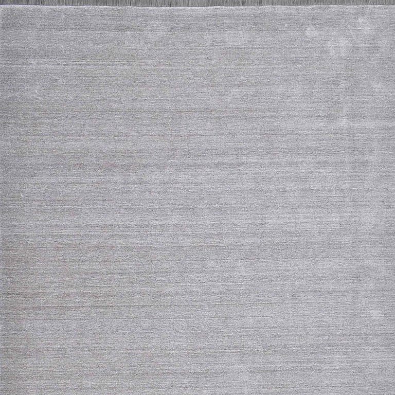 Pure Grey – Plain Collection · handgeknüpfter Designerteppich von NEGRA Zürich